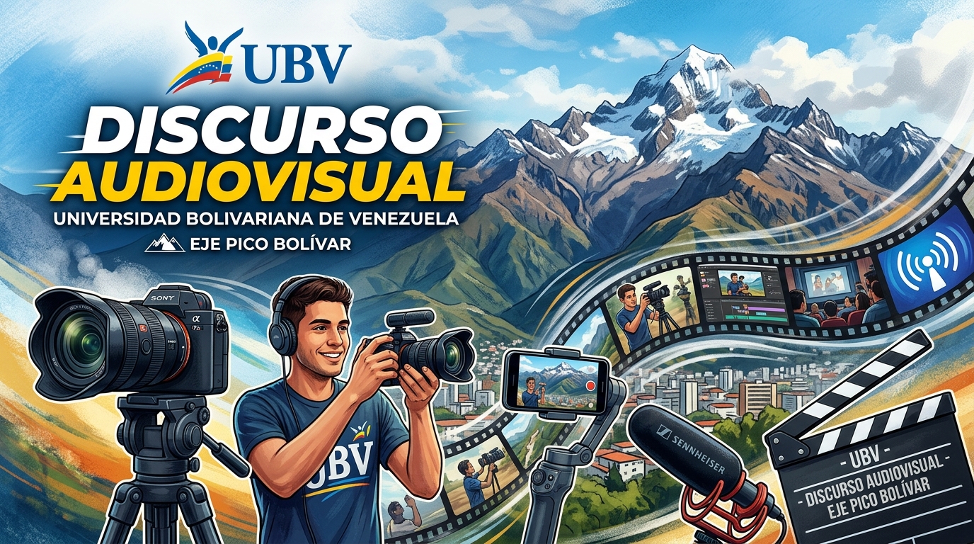 La unidad curricular Discurso Audiovisual (dentro del PFG en Comunicación Social de la Universidad Bolivariana de Venezuela) tiene como propósito fundamental capacitar a los estudiantes en la lectura crítica, la interpretación teórica y la producción práctica del lenguaje audiovisual con un enfoque comunitario, liberador y transformador